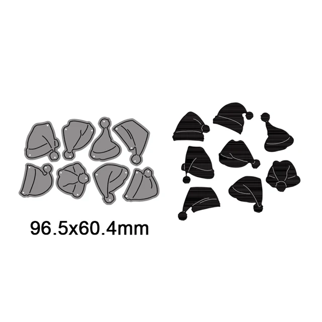 Christmas Hat Decorative Embossing Papercard Crafts Die 2021 Santa Hat Metal Cutting Dies New 2021 Scrapbook Die Cuts Santa Hat