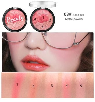 

3 Colors Face Mineral Pigment Blusher Blush Powder Brozer Cosmestics Professional Palette Blush Contour Shadow Maquiagem TSLM1