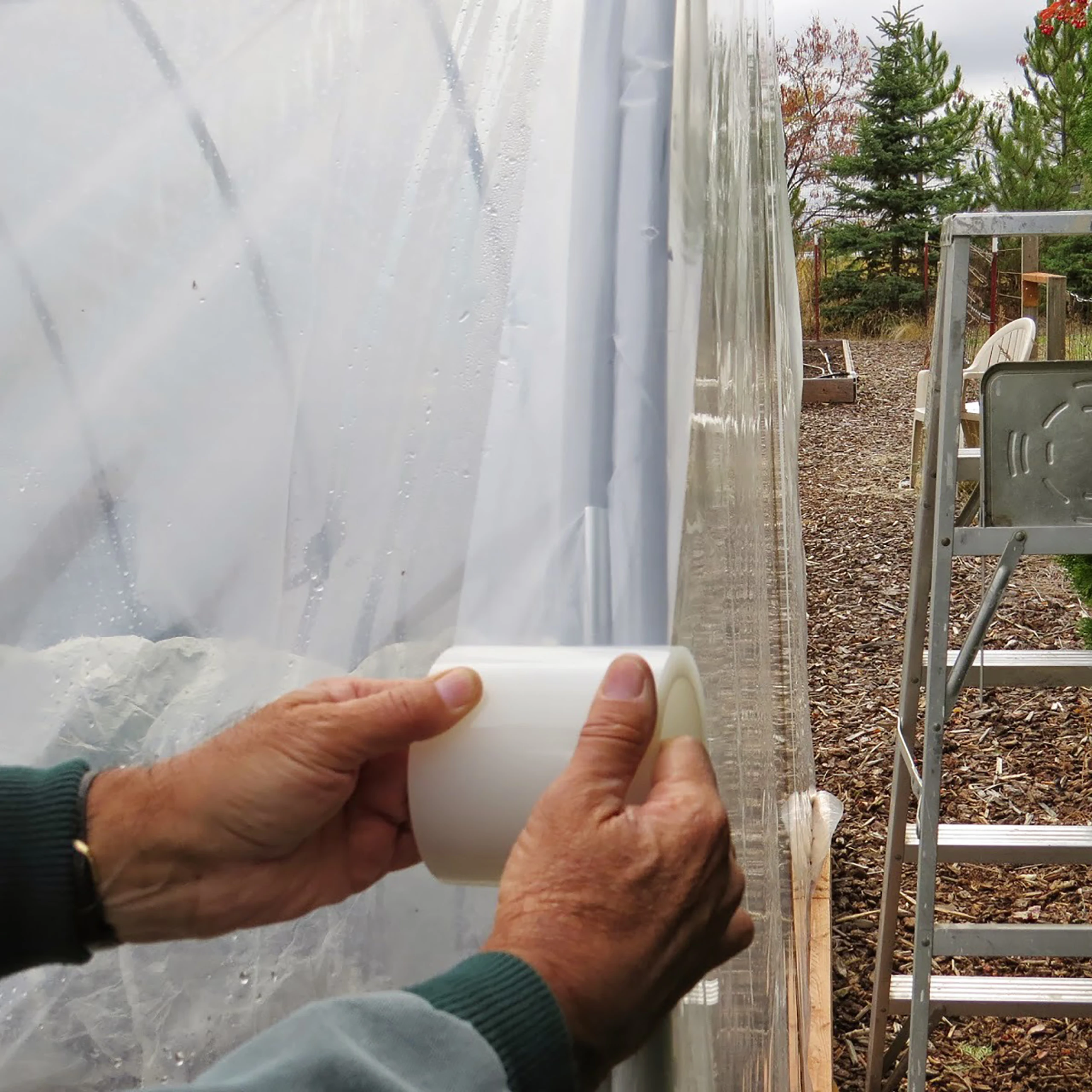 10M PE Greenhouse Film Repair Self-Adhesive Tape UV Resistant Waterproof Garden Orchard Farmland Greenhouse Shed Protect Tool