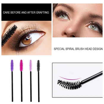 

Women Makeup Brushes Disposable Mascara Wands Eyelash Brushes Eye Lash Makeup Applicators brochas maquillaje E0525