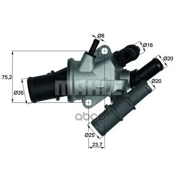 Термостат Fiat: Doblo 01-, Doblo Cargo 01-, Punto 99-, Punto Van 00- Mahle/Knecht арт. TI16588