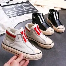 Детские ботильоны; Вулканизированная обувь; зимняя обувь с высоким берцем для девочек; кроссовки для мальчиков; Детские повседневные спортивные кроссовки