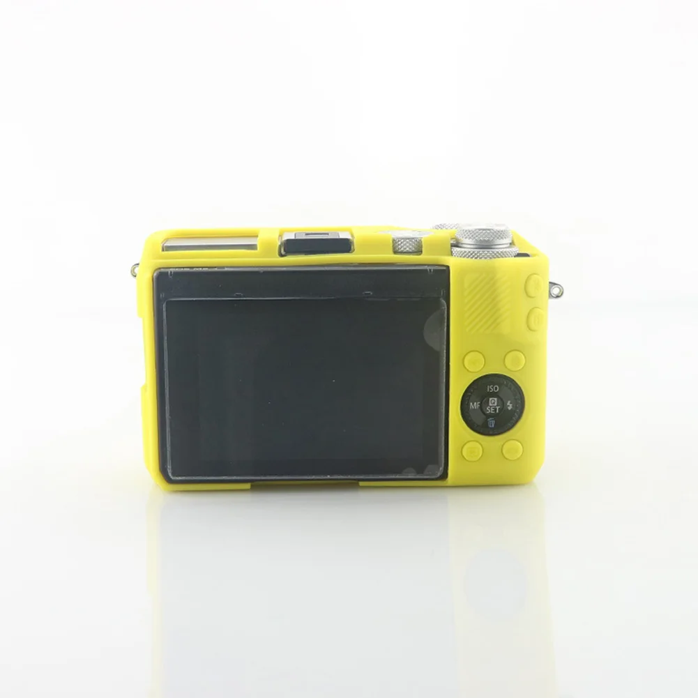 Yellow M6 Кожаный противоударный чехол, водонепроницаемый чехол для камеры, модный защитный силиконовый чехол с защитой от царапин для Canon M6 M10 M50 - Цвет: Yellow M6