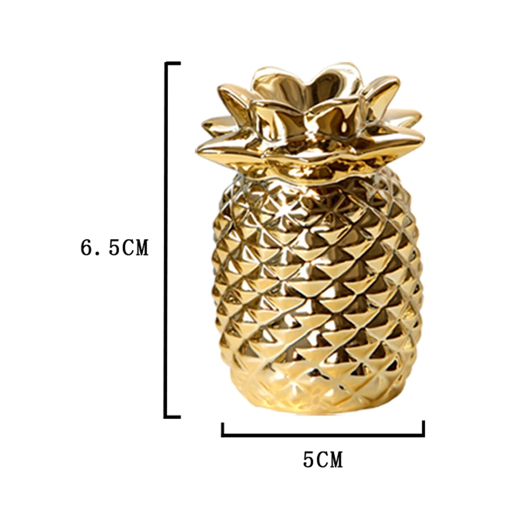 Керамическая Золотая декоративная фигурка ананаса искусственный фруктовый душ