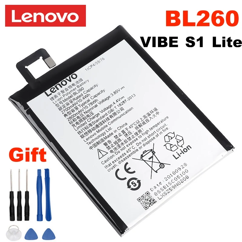 Lenovo Original Bl260 Replacement Battery For Lenovo Vibe S1 Lite Li