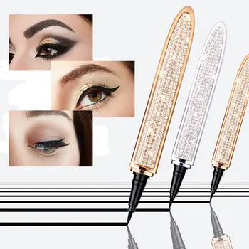 

Quick-drying Black Eyeliner Pen Diamond Magic Eyelash Self Adhesive Eye Liner Pencil No Glue Waterproof Eyes Makeup Eyeliner
