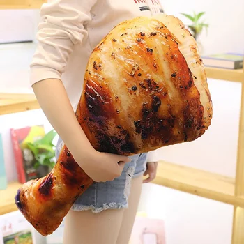 

20CM Simulation Chicken Legs Chicken Wings Sausage Doll Pillow Soft Plush Toy Pillow Stuffed Food Pop Decoration Christmas Gift