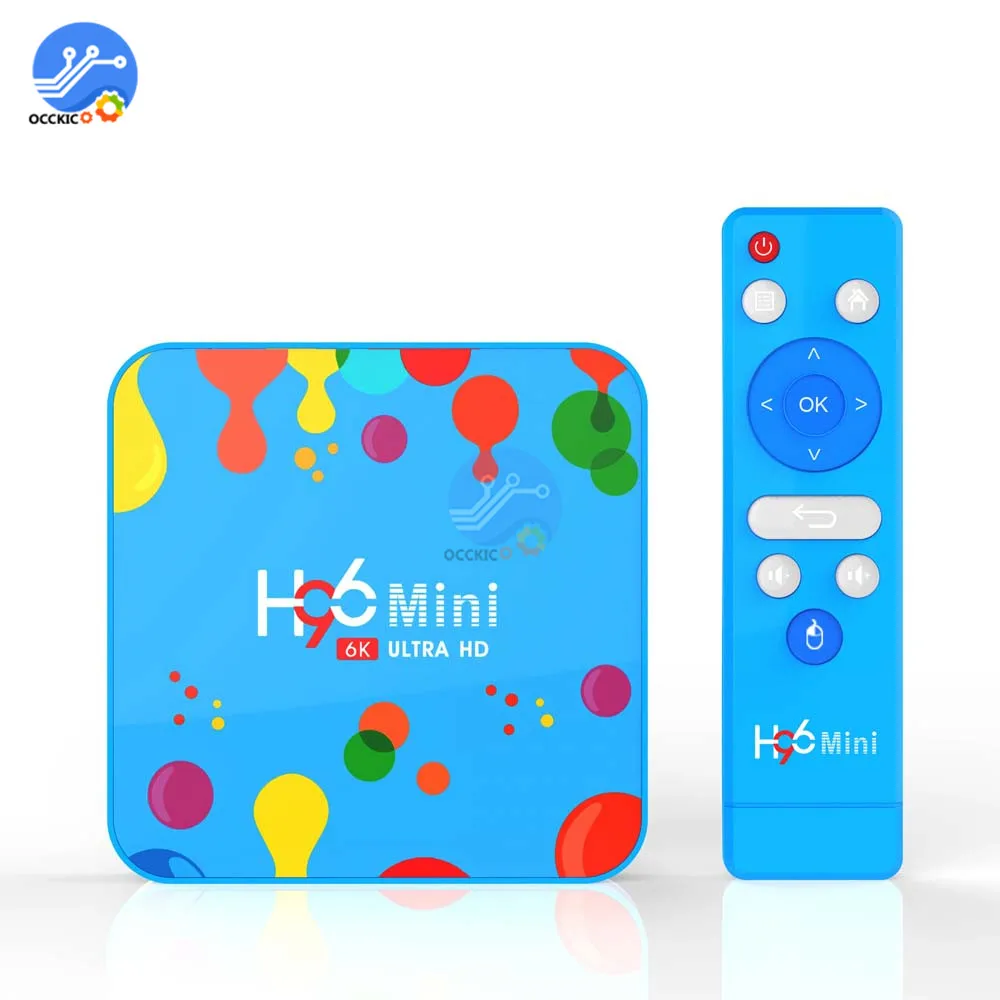 

H96 Mini H6 Android 9.0 TV Box 4GB RAM 32GB 128GB Quad Core ARM Cortex-A53 Media Player 4K H.265 Smart Set Top Box