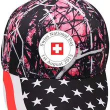 Унисекс Швейцарский национальный день 1st August бейсболки хлопковая ткань регулируемые американские элементы уличные шапки