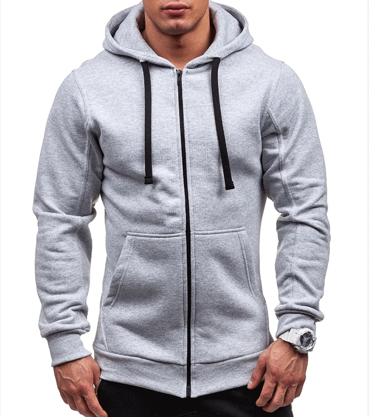 2022 New Men's Hoodies Sweatshirts Zipper Hoodie Men Sweatshirt Solid Color Man Hoody Sweatshirts For Male