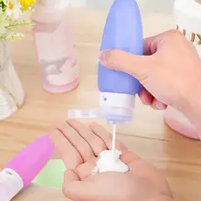 10 шт. портативные силиконовые косметические Бутылочки для поездок косметический контейнер шампунь-гель для душа лосьон суб-розлива трубки Сжимаемый Инструмент 4 цвета