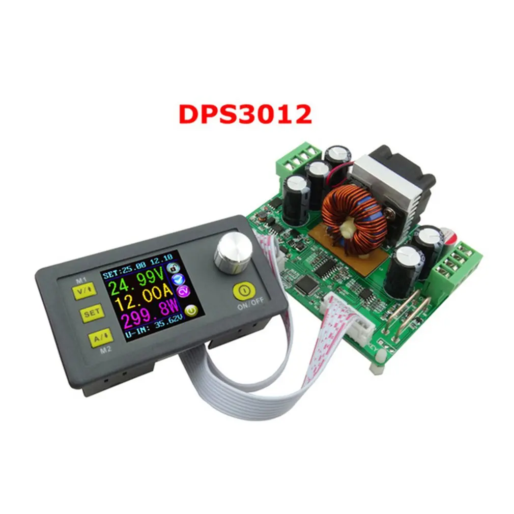 

CNC DC Input reverse connection protection adjustable power supply step-down module integrated voltage ammeter 32V/12A