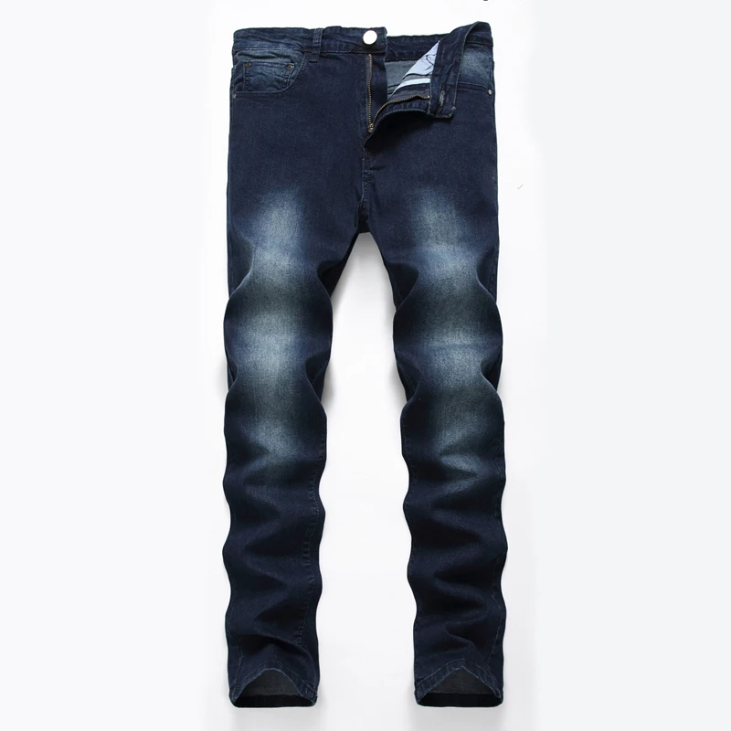 

Fashion Hip Hop Men's Retro Jeans Knee Rap Hole Biker Many Colours Pants Male Loose Slim Destroyed Torn Ripped Denim Trousers
