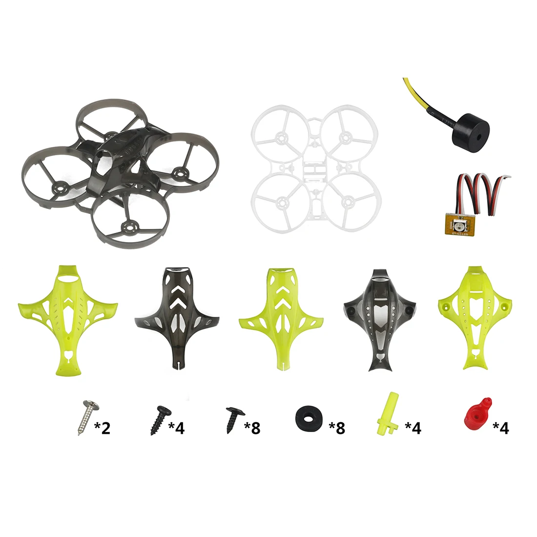 LDARC ET75 74mm 3S Cinewhoop Frame Kit with 6 Canopy for 1540 Propeller for FPV Camera Racing Drone Quadcopter