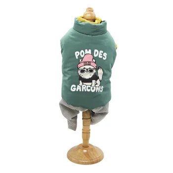 

Multi Colors Warm Pet Dog Clothes Autumn and Winter Clothing Printing Four-legged Small Dog Clothes Thickening Jumpsuits for Dog