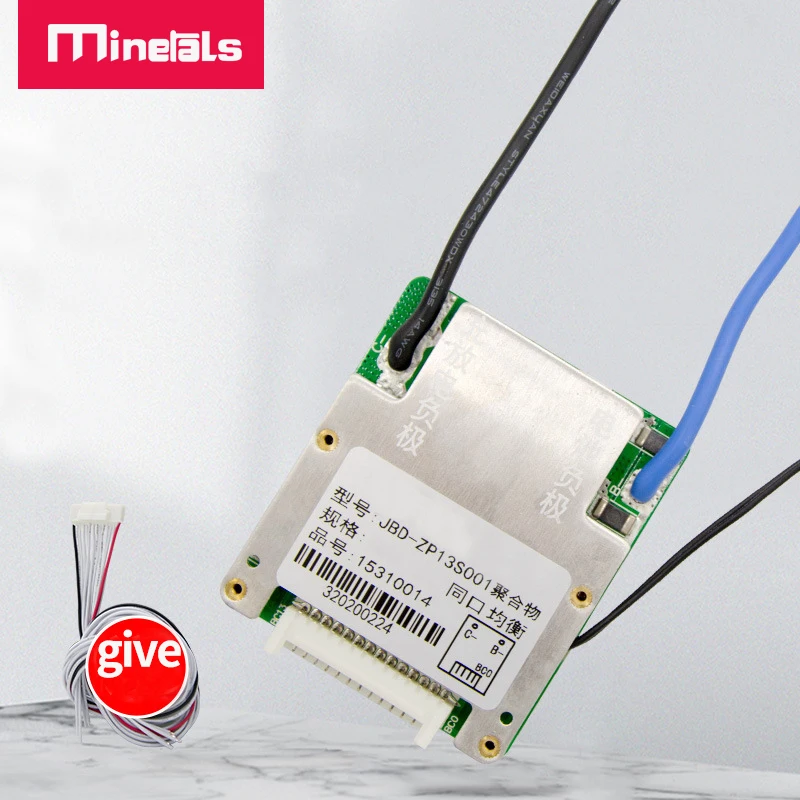 Porta Comum de 13s 48v Bms Pcm Li-ion 18650 com Placa de Proteção com Bateria Balanceada Eletrônica Proteção de Temperatura Ntc Bms - Image 3