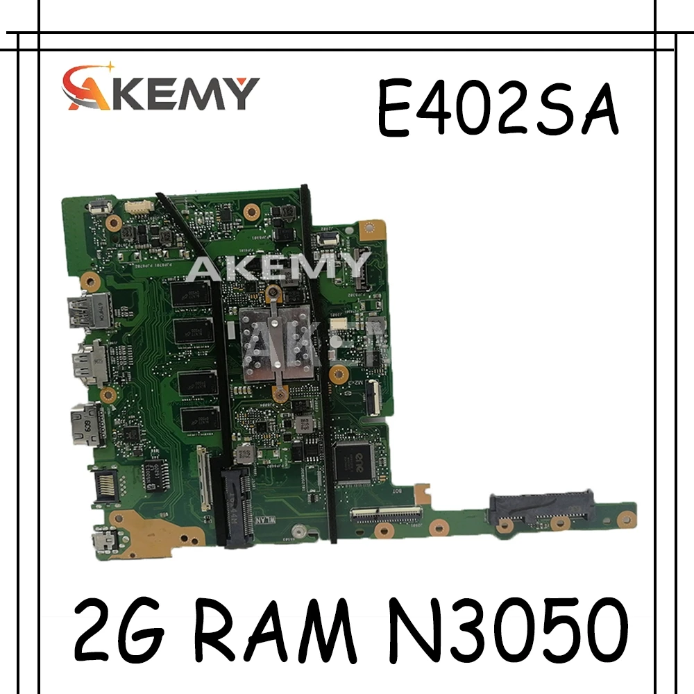 Akemy E402SA E502SA Laptop motherboard For Asus E402S E502S E402 E502 Test original Mainboard 2G RAM N3050 CPU | Компьютеры и офис