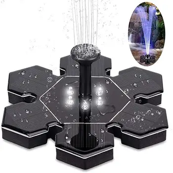 

Solar Power Fountain Pump Panel Watering kit LED Garden Plants Watering Power Fountain Pool Pond Submersible Watering Waterfall
