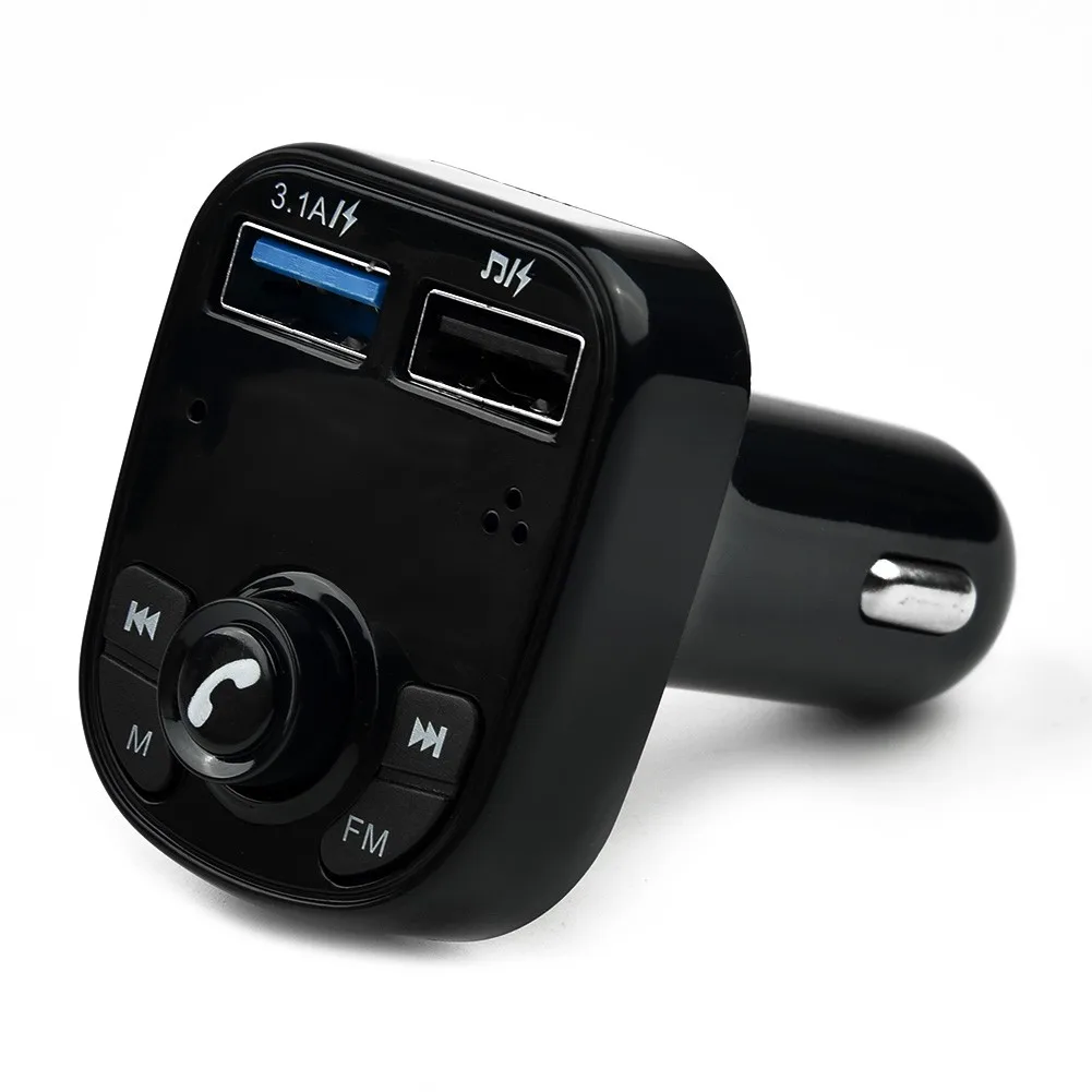 Bluetooth 5.0 FM Transmitter Wireless Handsfree Audio Receiver Car MP3