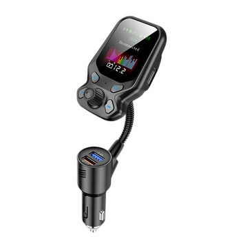 

T819 Bluetooth 5.0 Car Kit Handsfree FM Transmitter AUX Audio Wireless Car MP3 Player Quick Charge QC3.0 Car Charger