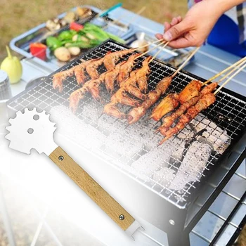 

Gear Design Home Restaurant Oven Net Scraper Picnic Barbecue Grill Cleaner Camping Kitchen Tool Outdoor Stainless Steel Manual