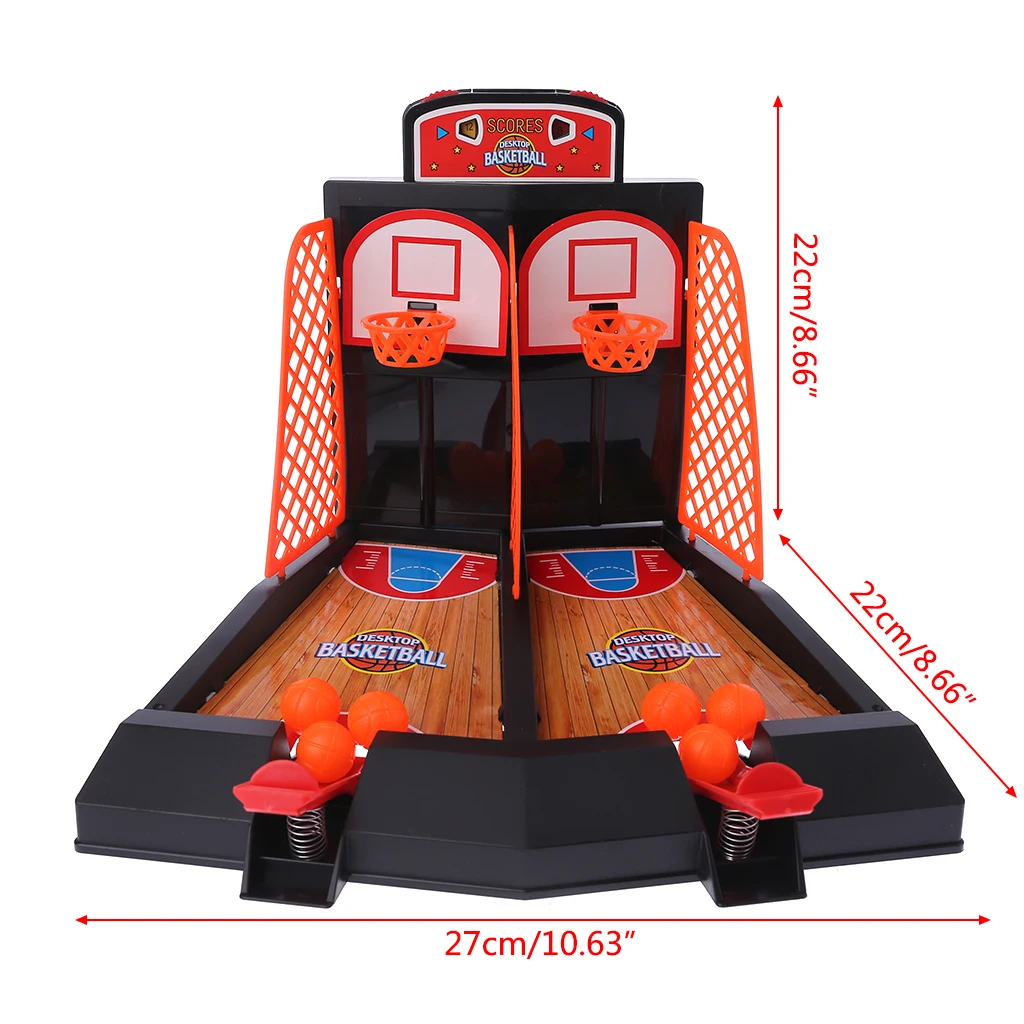 Мини настольный баскетбольный стрельба игры игрушки крытый стол выталкивание пальца баскетбольная площадка стрельба Спорт снятие стресса дети