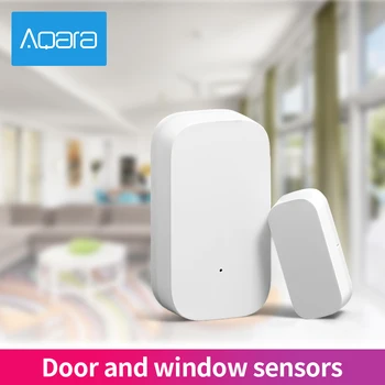 

Original mijia Aqara Wireless Door Sensor Zigbee Connection Smart Mini door Window sensor Work With Mi Home APP For Android IOS