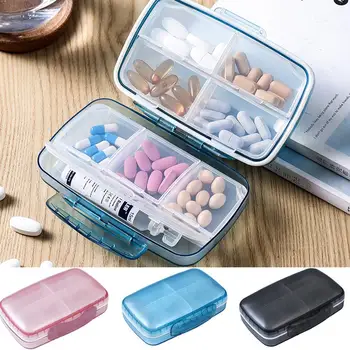 

Pill Storage Box 8 Grid Compartment Travel Pill Box Organizer Tablet Medicine Storage Dispenser Holder Health Care Organizer