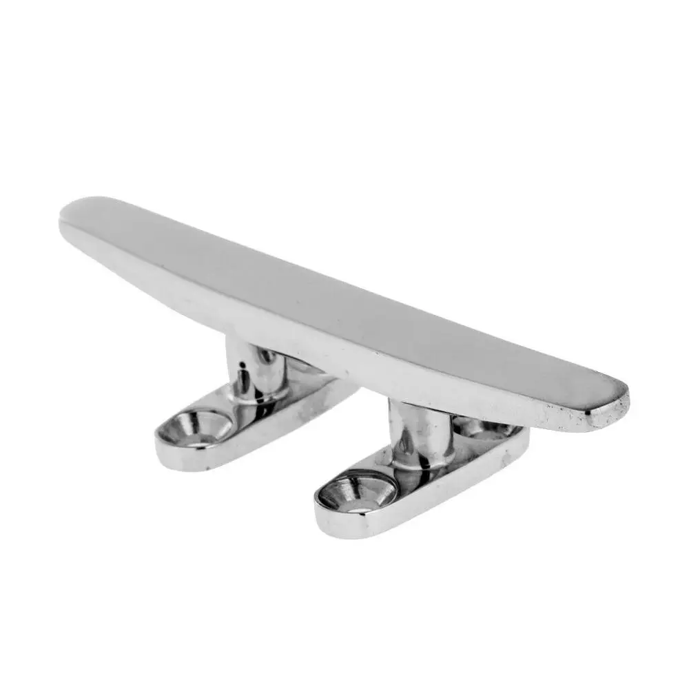 

ISURE MARINE Boat Cleat 316 Stainless Steel 8" Flat Top Low Silhouette