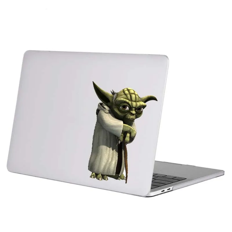 Йода мастер Звездные войны наклейка для ноутбука Macbook Наклейка Pro Air retina 11 12 13 14 15 дюймов Поверхность книга Mac ноутбук наклейка