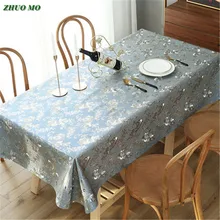 Best Offers ZHUO MO Soft Oilproof Waterproof TableCloth PVC Bronzing Table Cloth  Disposable table cover for Kitchen Dining Wedding decor
