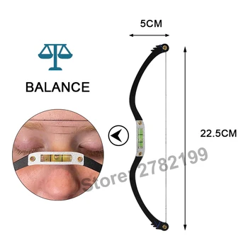 

Horizontal Bead Eyebrow Ruler Mapping string Microblading tattoo Permanent makeup marker positioning tool Thread Pre-ink Stencil