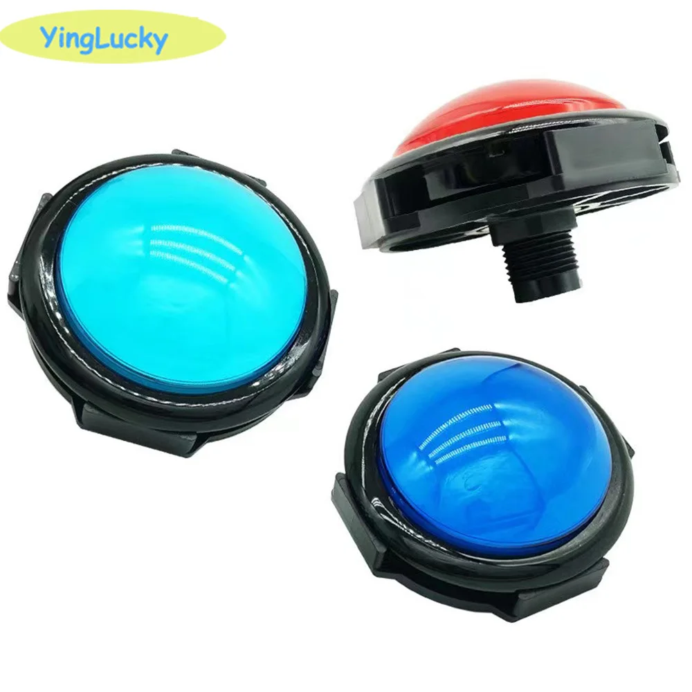 1 Pz 100Mm Interruttore A Pulsante Convesso Pulsante Con 12V Led Luce Micro Interruttore Per Slot Machine /Jamma Arcade Cabinet Accessori