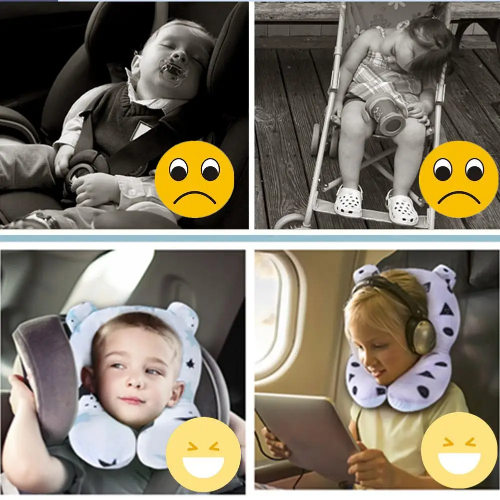 Kidlove модная вогнутая детская подушка для шеи, подушка для поддержки головы для детей, для сна