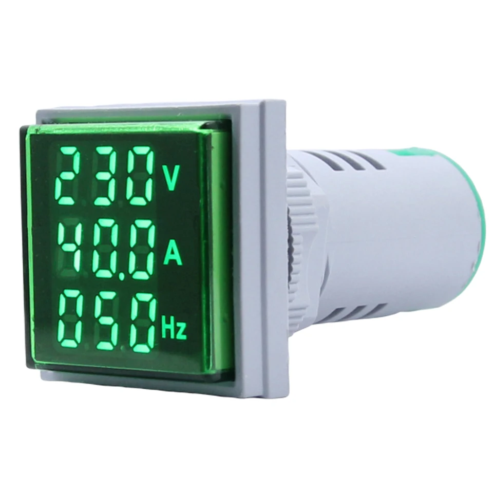 LED Dual-Display AC Voltmeter Ammeter, Digital Voltage Tester Current