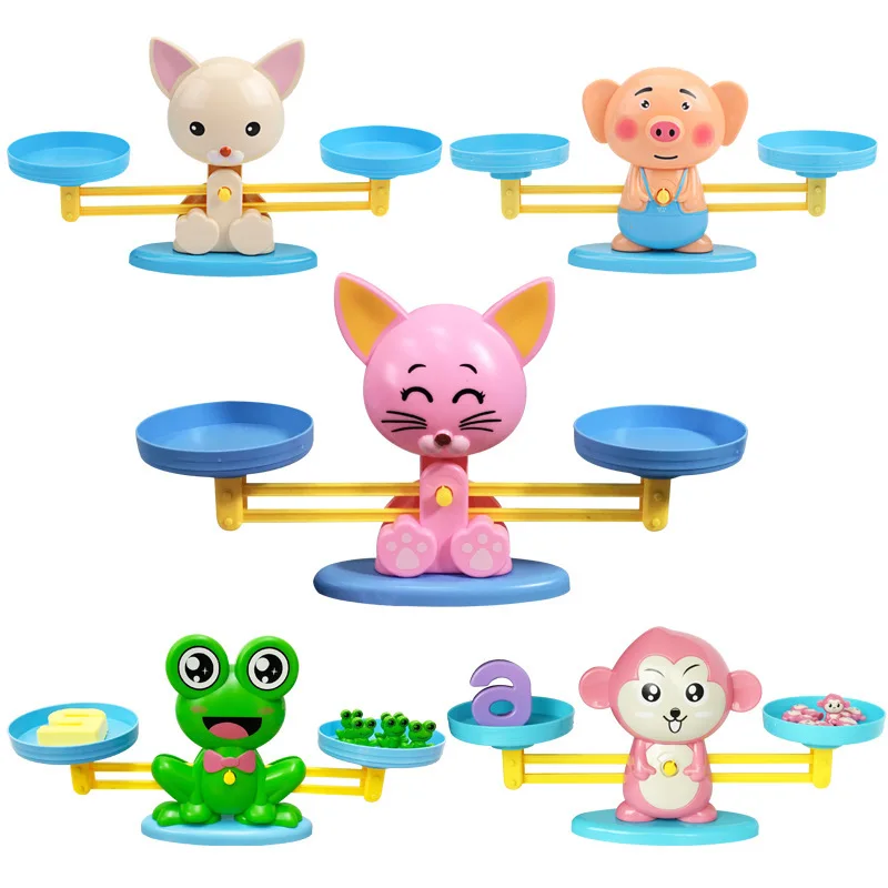 

Puppy with Numbers Balance Toy Monkey with Numbers Balance +/- Arithmetic Tabletop Game Educational Early Childhood