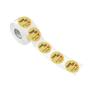 

500 Pcs / Roll Sealing Sticker Labels Thank You Sticky Stickers Baking Paper Gif