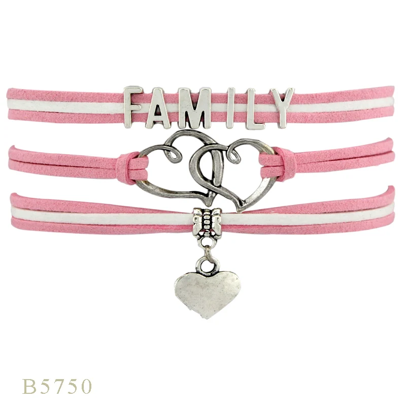 Семейные браслеты для мамы, дочери, сына, дочери, дочери, сына, сына, жениха, мамы, дедушки, дедушки, Наны - Окраска металла: B5750
