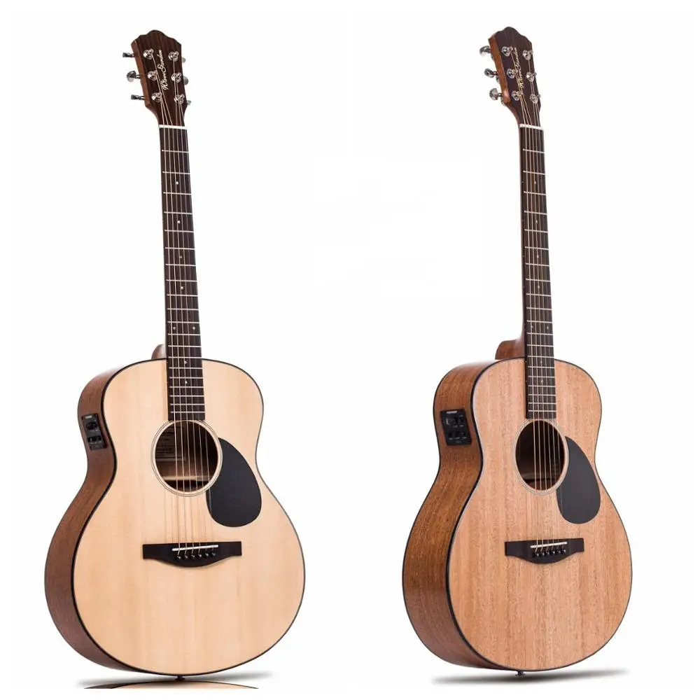 China guitarra Professional Acoustic guitar 36 inch Baby travel Spruce top Solid Wood musical Stringed instruments steel strings