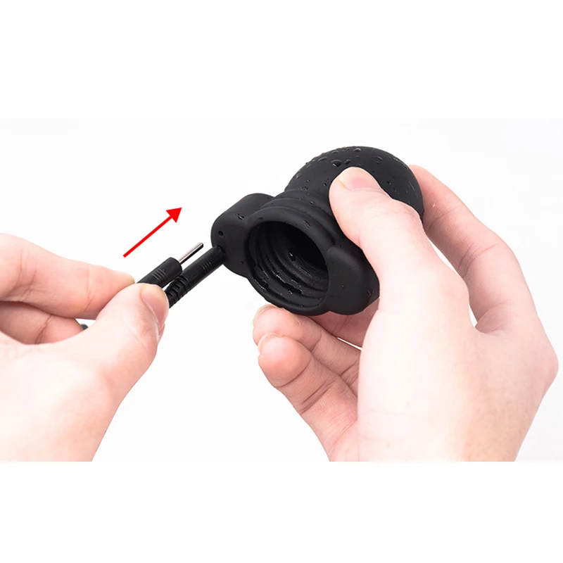 Penis Electro Stimulator Glans Trainer Male Masturbation Electric Shock Therapy Penis Massage Delay Training Medical Sex Toys