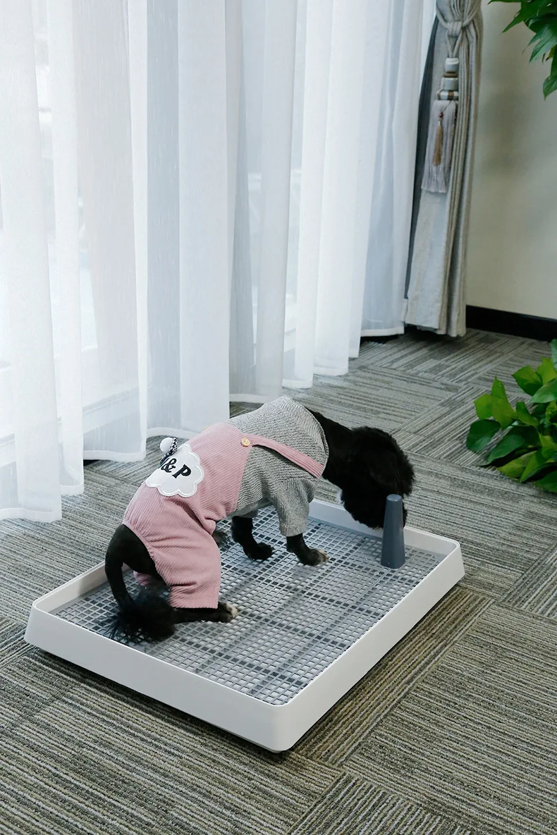 Indoor Dog Potty Training Toilet Pet Toilet For Small Dogs Cats Cat Litter Box Puppy Pad With Pillar Tray Pad Pet Supplies