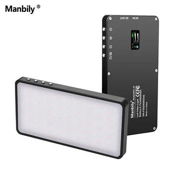 

Manbily Photography RGB LED Video Light Panel 3000K-6500K Mini Pocket Fill Light for Video Recording Selfie Live Streaming