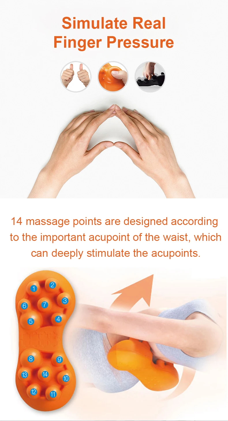 Japanese cervical massager simulates the human body to correct the elastic neck finger massage acupoint pillow to relieve fatigu (4)