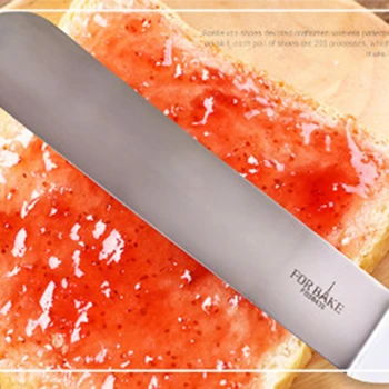 

Stainless Steel Spatula Butter Butter Scraper Batter Cake Spatula With Wooden Handle Multipurpose Pastry Baking Tool