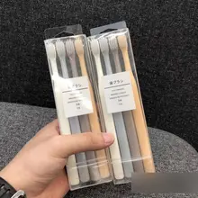 4 палочки простой цвет кристалл коробка для взрослых маленькая голова мягкие волосы для зубной щетки, семейный Чистящая зубная щетка с фабрики