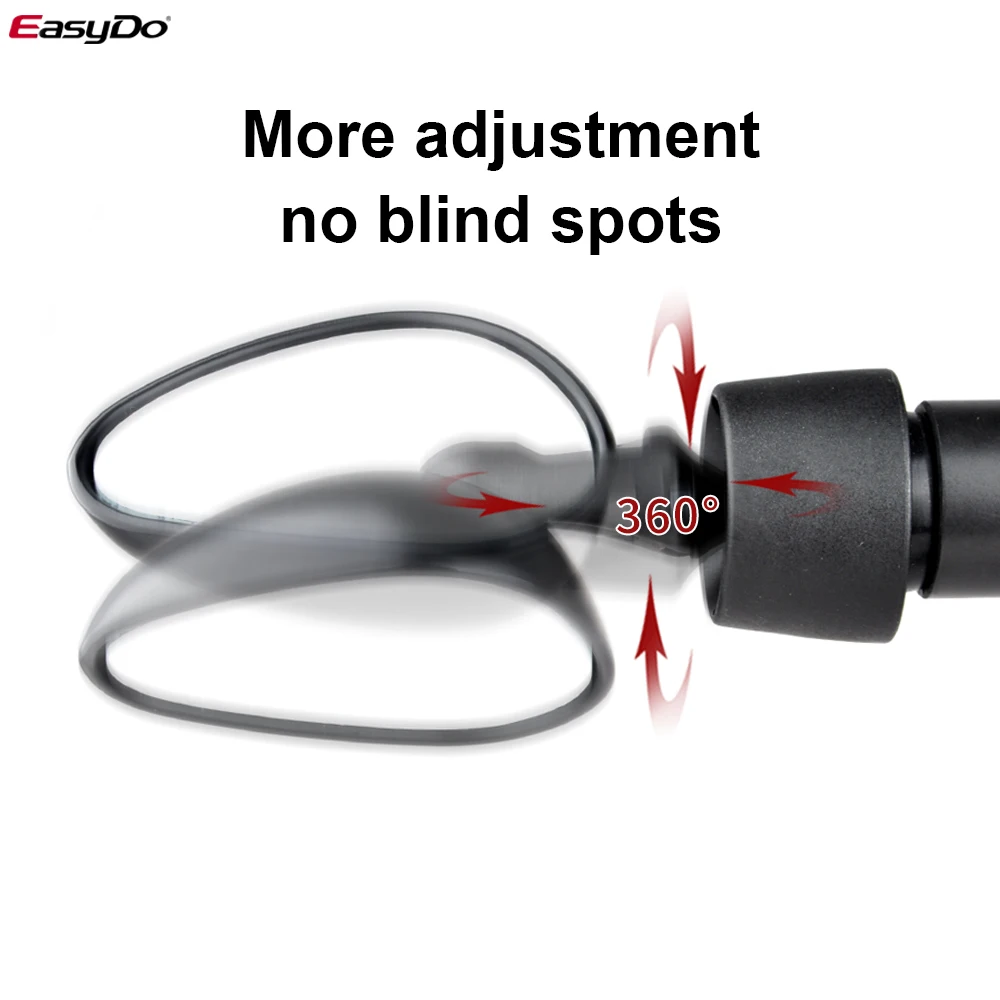 MTB Mirror Bike Rear View Bar End Sight Reflector Adjustable Left Mirror for Electric Scooter Road bike Easydo bicycle rearview mirror bike handlebar mirror motorcycle rearview mirror