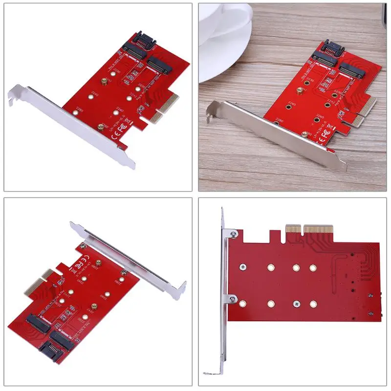 Высокоскоростной Pci-E X4 для Ngff(M.2) жесткий диск Ssd карта удлинитель Sata кабель карта адаптер для ПК настольный Pcie карта адаптер