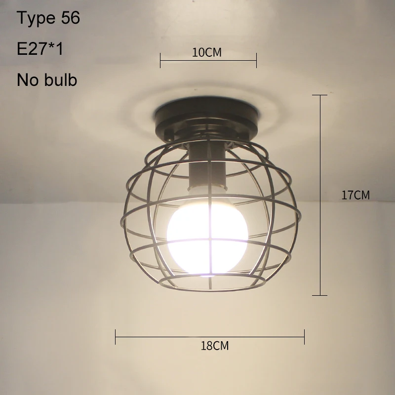 Type 56 no bulb Современные потолочные светильники, хрустальные плафоны, винтажный потолочный светильник для столовой, плафон для гостиной, лофт, Lamparas De Techo, современный - Цвет корпуса: Type 56 no bulb