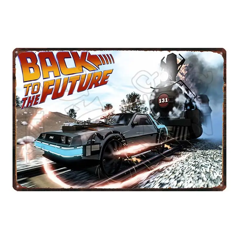 【YZFQ 】Future Classic Movie металлическая Оловянная табличка, металлическая винтажная настенная панель, кафе, магазин, домашнее искусство, ремесло, кино, Декор, 30X20 см, DU-6372A - Цвет: DU-6376