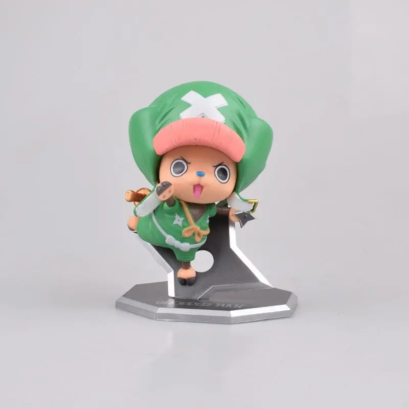 

One Piece Figure Tony Tony Chopper Q.Ver Ninja Modeling 11cm PVC Action Figure Going Merry Doll Collectible Model Toy Gifts